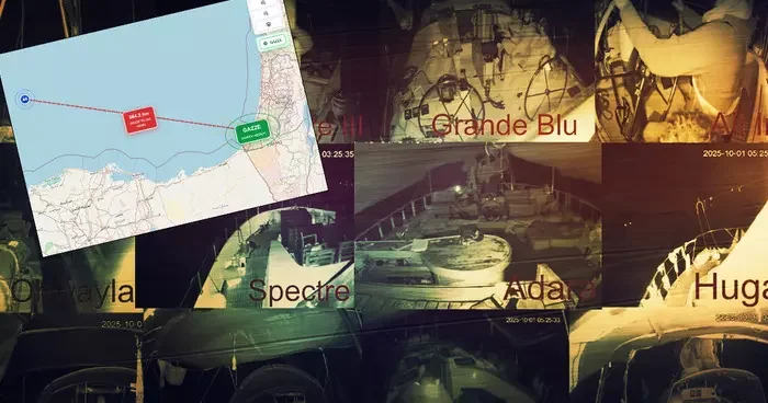 Sumud Filosu nda alarma geçildi! Riskli bölgeye girildi, can yeleklerini giydiler