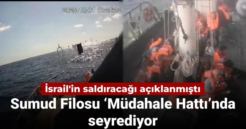 İsrail in saldıracağı açıklanmıştı: Sumud Filosu ‘Müdahale Hattı’nda seyrediyor