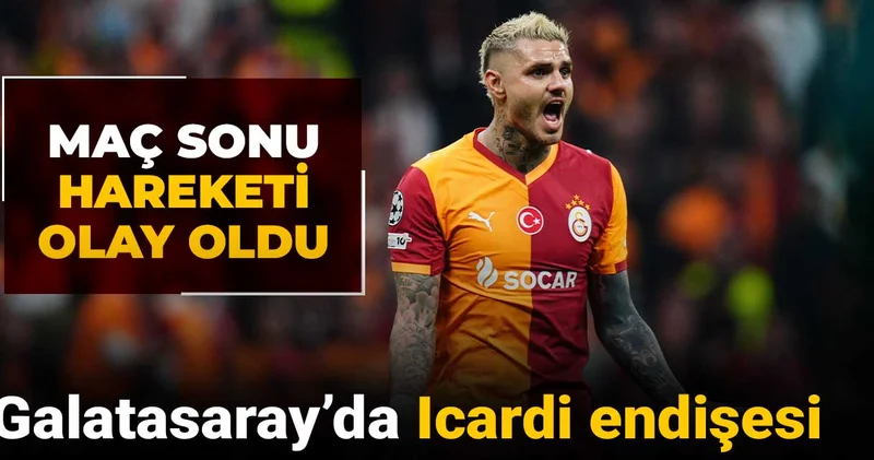 Galatasaray da Icardi endişesi: Maç sonu hareketi olay oldu