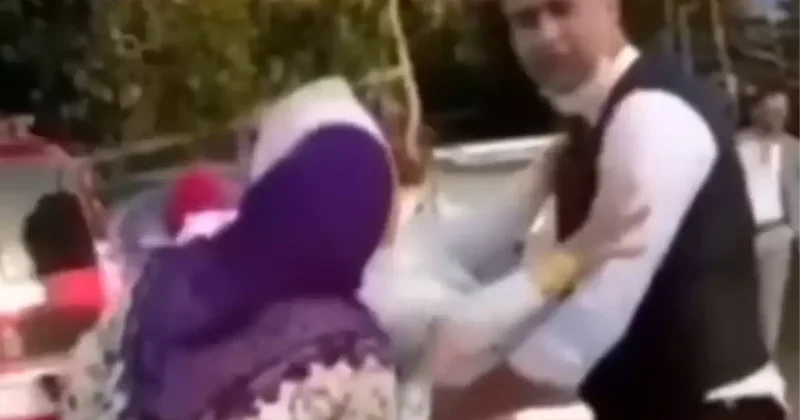 Düğüne damga vuran hareket! Gelin, bunu hiç beklemiyordu