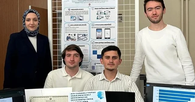 ETÜ lü öğrencilerden sahteciliği önleyecek çalışma: İmza doğrulamada yapay zeka dönemi Erzurum Haberleri