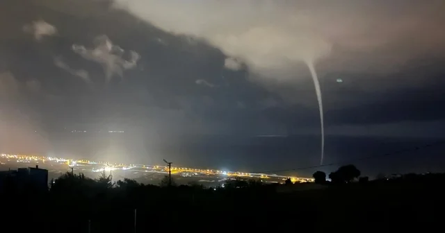 Hatay da denizdeki hortum kamerada Hatay Haberleri