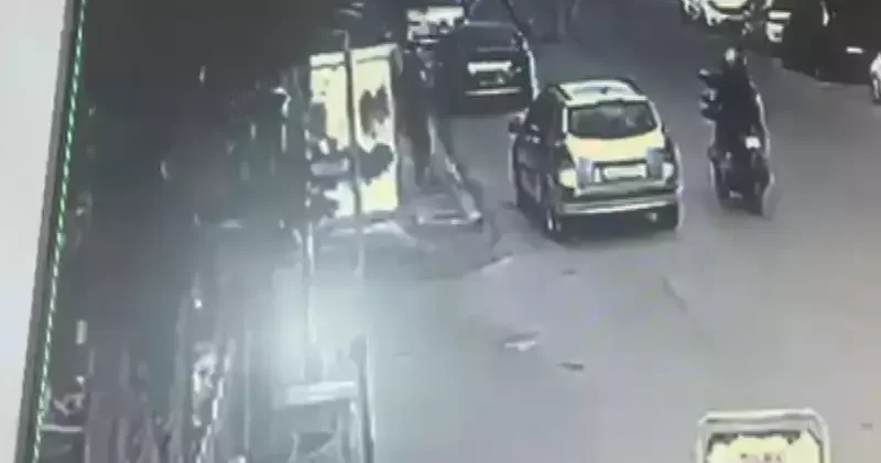 Ümraniye de haraç almak için kıraathane kurşunlayan şüpheli kamerada