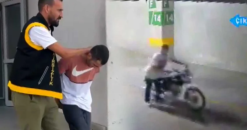 Hastaneden 2 motosiklet çaldı: Savunması pes dedirtti