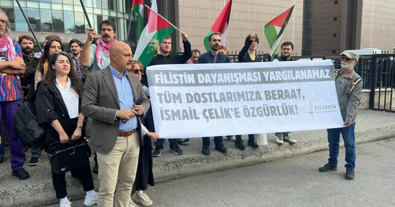 Filistin Eylem Komitesi nden adliye önünde açıklama: Protesto değil İsrail le işbirliği suçtur