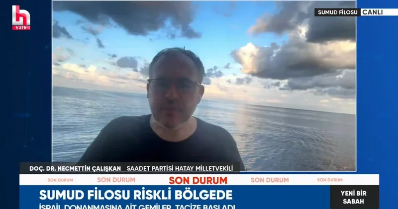 Son Dakika Türk milletvekilleri Sumud Filosu nda! İsrail askerleri gemiye girmeye çalıştı