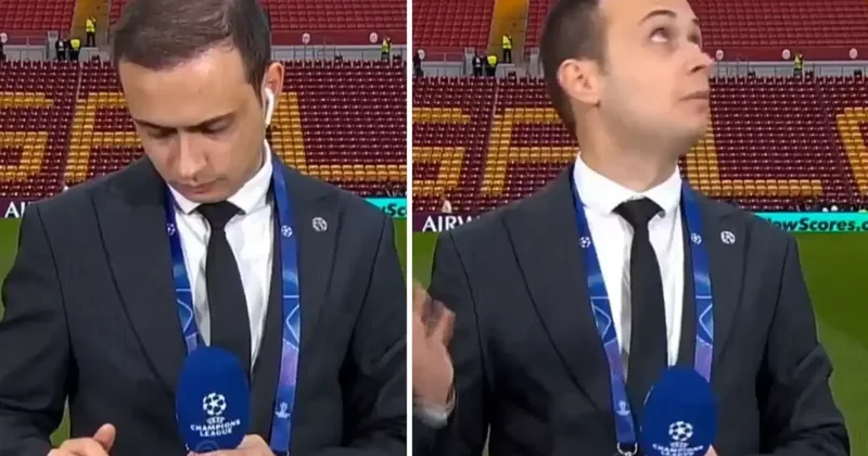 Sakin sakin yayına hazırlanan muhabir duyduğu sesle neye uğradığını şaşırdı