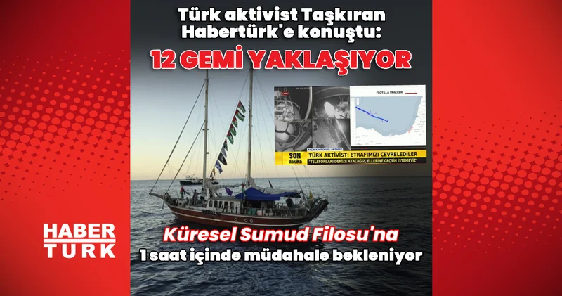 Küresel Sumud Filosu Gazze ye ilerlemeye devam ediyor Dış Haberler