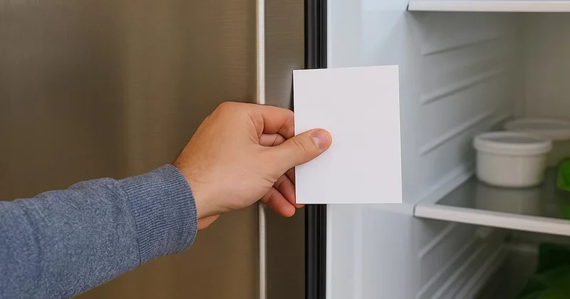 Bir kağıtla buzdolabınızın kışa hazır olup olmadığını test edin: Her seferinde işe yarıyor Sözcü Gazetesi