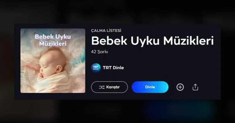 Bebekler için uyku müziği, ninniler ve çocuk masalları TRT Dinle ve Ebeveyn Akademisi’nde
