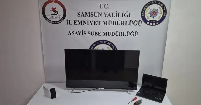 Samsun da balkondan girdiği evlerden hırsızlık yapan zanlı tutuklandı