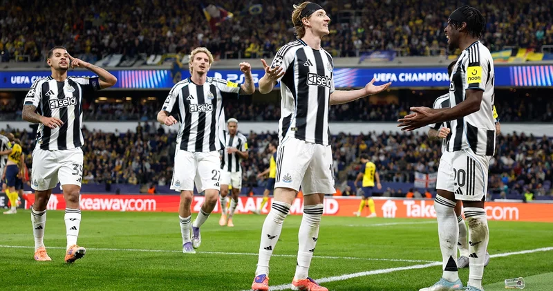 Newcastle United, Union Saint Gilloise yı güle oynaya yendi