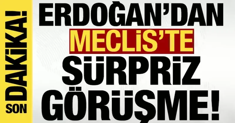 Son dakika: Erdoğan dan Meclis te sürpriz görüşme!