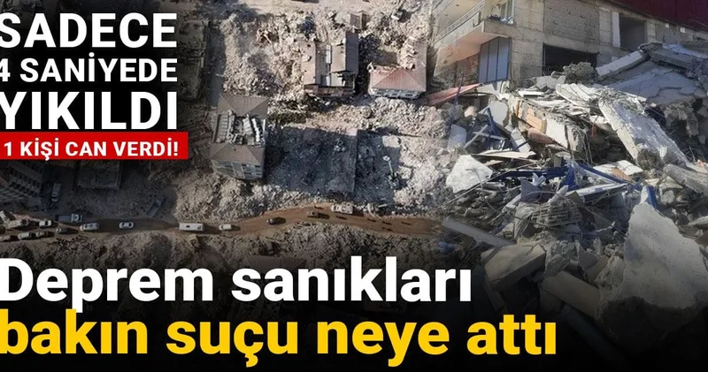 Sadece 4 saniyede yıkıldı: 11 kişi can verdi! Deprem sanıkları bakın suçu neye attı