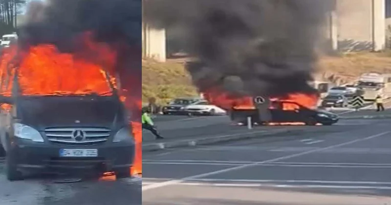 Pendik teki kazada araçlar alev topuna döndü!