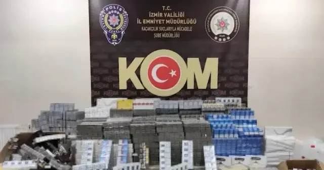 İzmir de 20 ayrı operasyonda 10 milyon TL değerinde kaçak ürün ele geçirildi İzmir Haberleri