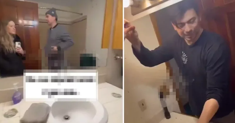 Banyo camının arkasına baktıklarında dehşete düştüler