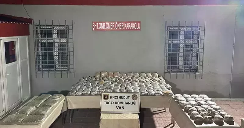MSB: Van hudut hattında 117,8 kilo uyuşturucu ele geçirildi