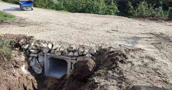 Taşkın riskine karşı kutu menfez çalışması