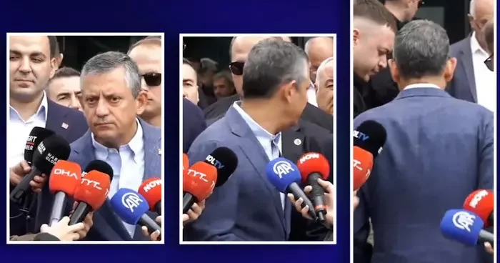 Dikkatle dinledi, duyar duymaz arkasını dönüp gitti! Özgür Özel den Gürsel Tekin sorusuna dikkat çeken karşılık