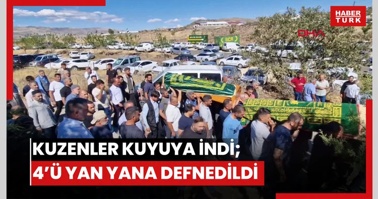 Kuzenleri dışarı çıkmayınca kuyuya inmişler; 4’ü de yan yana defnedildi