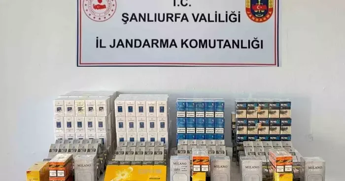 Şanlıurfa’da bin 240 kaçak paket sigara ele geçirildi