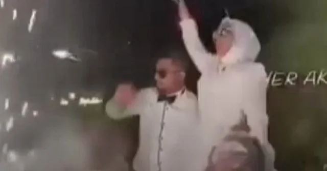Mersin deki düğünde meşale şovu faciayla bitiyordu VİDEO İZLE