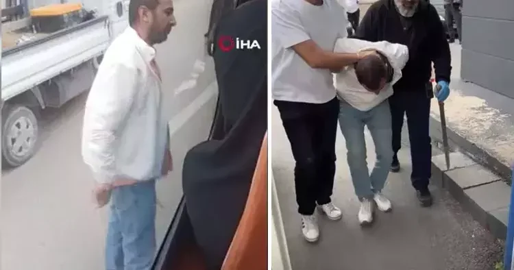 Yol verme kavgasında döner bıçağı çıkarttı: 9 adet suç kaydı tespit edildi... Suç aletiyle yakalandı