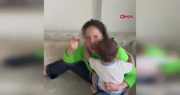 Bodrum da dehşete düşüren görüntüler! Kucağındaki bebeğine şiddet uygulayıp cinnet geçirdi