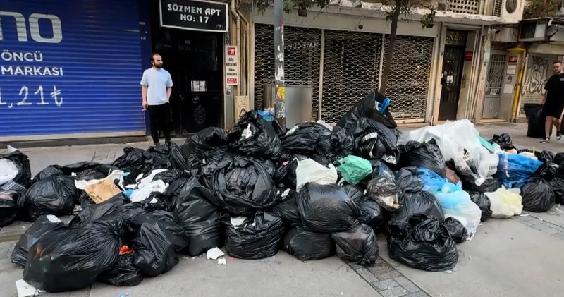 İzmir de tepki toplayan manzara! Grev sürüyor, kentte hizmetler aksıyor