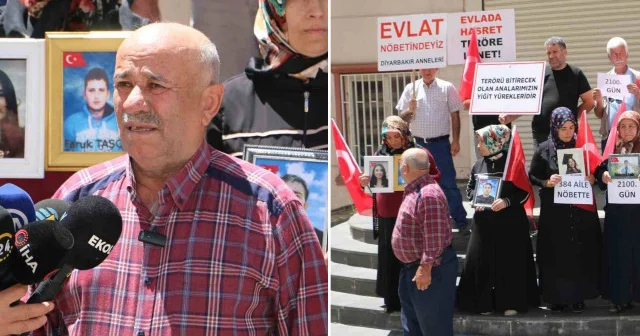 Diyarbakır da 384 üncü aile evlat nöbetine katıldı Diyarbakır Haberleri