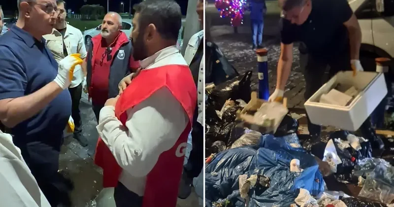 İş başa düştü, Başkan Cemil Tugay çöp topladı