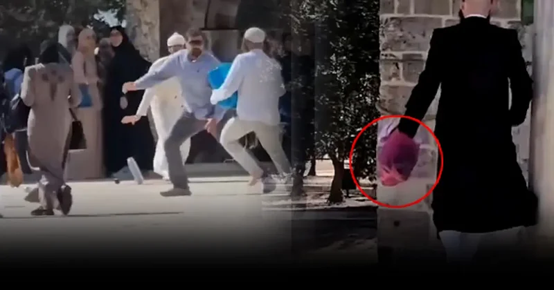 Yahudilerden Mescid i Aksa ya skandal baskın! Kubbetü s Sahra ya kanlı girişim