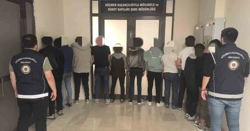 Düzensiz göçmen operasyonunda 9 kişi yakalandı