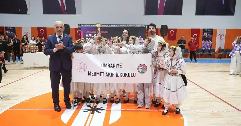 Ümraniye Halk Oyunları Yarışması’nda 270 öğrenci yeteneklerini sergiledi