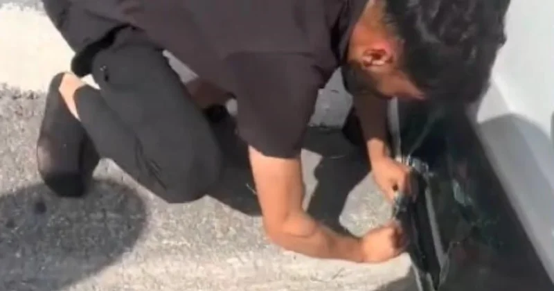Takla atan araçta şok! Yardıma koşanlara hakaret ettiler Sözcü Gazetesi