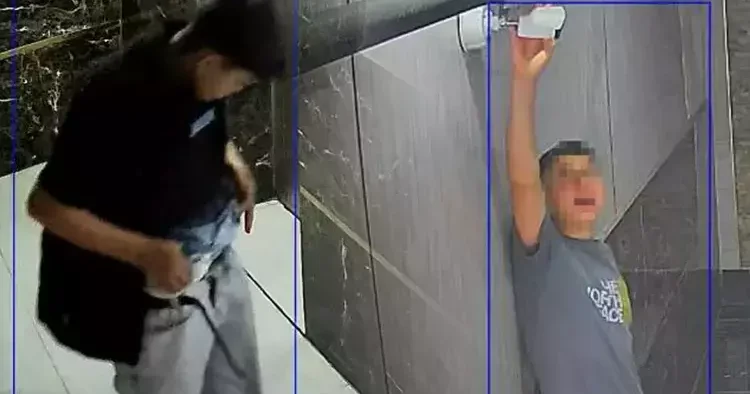 Mersin deki iş hanında iğrenç olay! Biri kamerayı kapattı diğeri asansör önünde ihtiyacını giderdi