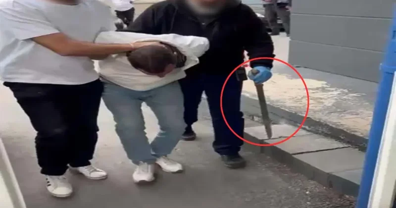 Ankara da minibüs şoförünü döner bıçağıyla tehdit eden şahıs gözaltında