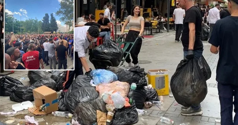 İzmir sokakları çöpten kokmaya başladı