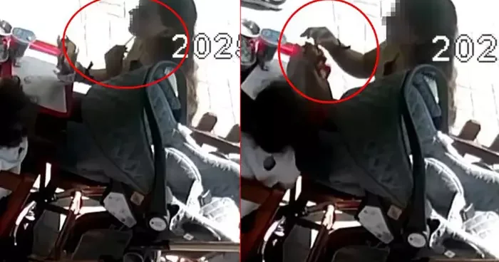 Mide bulandıran plan! İşletme sahibi görüntüleri izleyince neye uğradığını şaşırdı: Dikkatlice tostun içine yerleştirdi