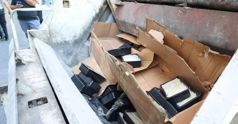 Usulsüz taşınan 700 kilo peynir imha edildi