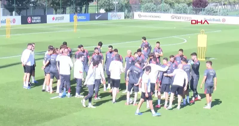 A Milli Futbol Takımı, ABD maçının hazırlıklarına başladı