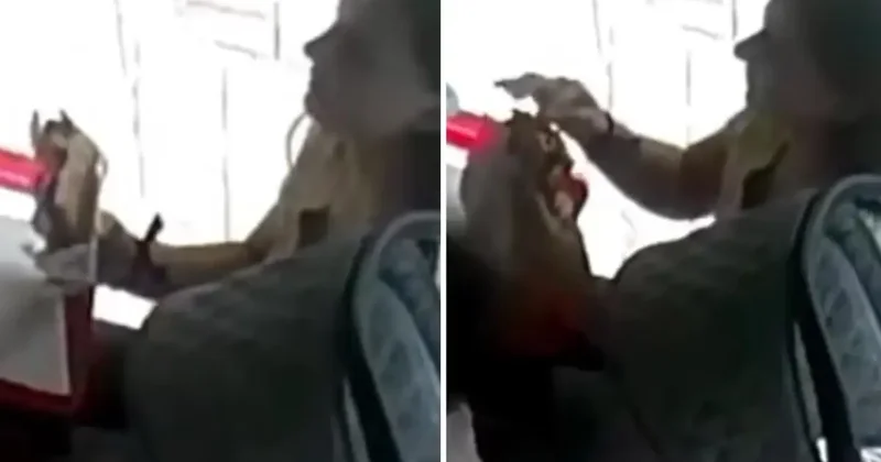 Üç kuruş için yaptığı rezilliğe bakın! Kimse görmüyor sandı ama kamera kayıttaydı