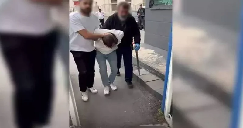 Döner bıçağı çekip tehditler savuran maganda yakalandı