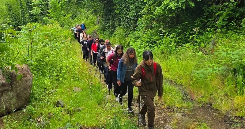 Ordu da 62 dağcı, doğa yürüyüşü gerçekleştirdi