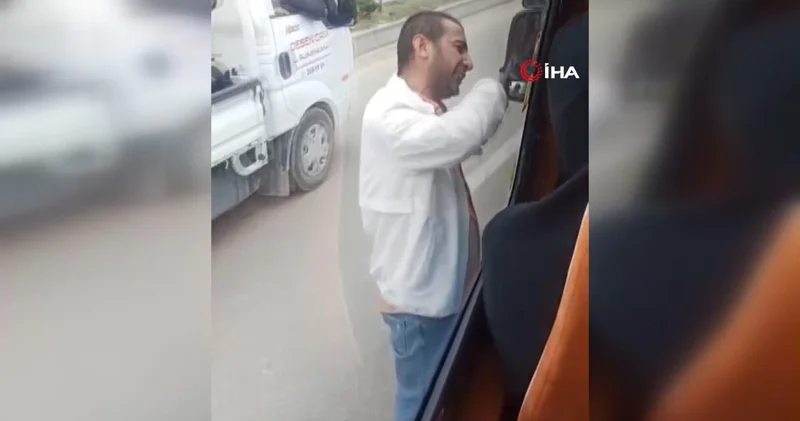 Yol verme kavgasında döner bıçağı çıkarttı