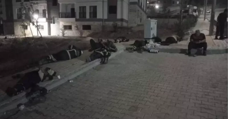 Saatler süren yangında yorgun düşen Yangın Savaşçıları yerde uyuyarak dinlendiler