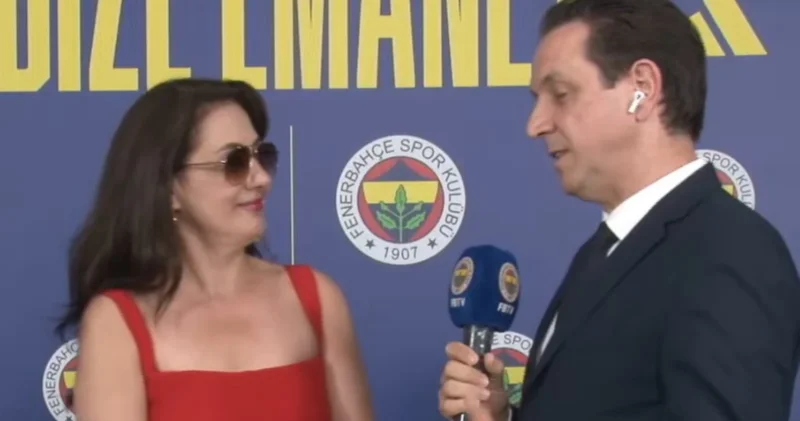 Fenerbahçe yeni sezon forma lansmanında kırmızı giyinen Meltem Cumbul neye uğradığını şaşırdı!