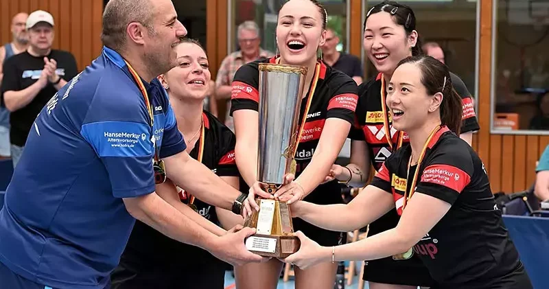 Ece Haraç, takımı ile Almanya Kadınlar Masa Tenisi Ligi şampiyonluğuna ulaştı