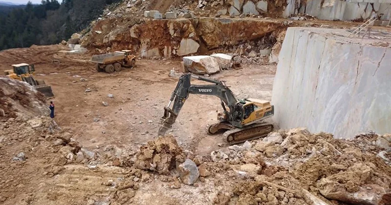 Mermer ocağında iş kazası: 1 ölü